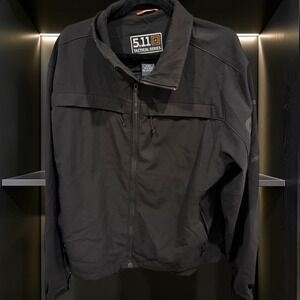 5.11 Tactical Chameleon Softshell Jacket Black Mens Style 48099 RN 109614